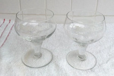 lot de 2 verres à bière diable-duvel vanderlinden halle vintage