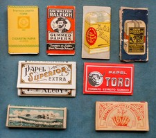 Lot de 8 papiers à cigarette