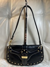 Vintage Michael Kors Bag Mini Hobo Studded Black  Small Y2K!