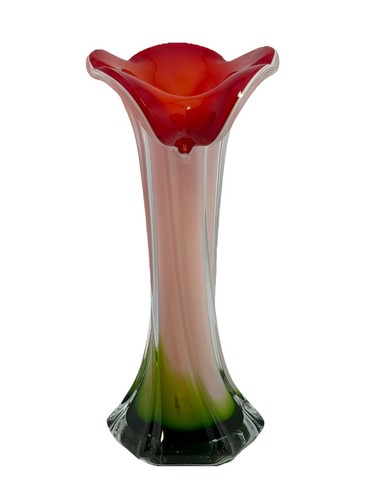 Art glass tulip - art, calla