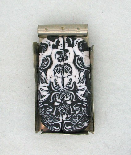 Shadowbox black white tribal - black,