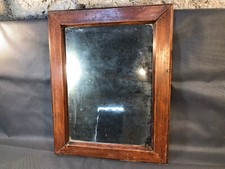 Ancien miroir cadre en bois vintage barbier coiffeur années 1950 déco