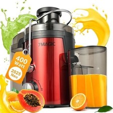 Extracteur de jus - 7MAGIC - 400W - 3 vitesses - Récipient à Jus Pulpe 1550 ML