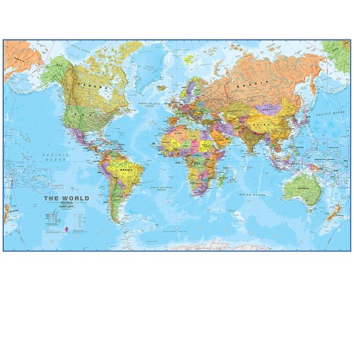 Grande carte monde - carte,