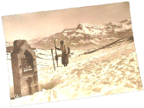 Carte postale ancienne megève - carte,
