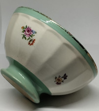 bol vintage décor floral vert