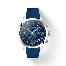 Montre Homme Tissot Prc 200 Chronographe Bleu Argenté T114.417.17.047.00 NEUV...
