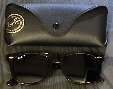 Ray-Ban RB2140 Wayfarer Classic Tortoiseshell Unisex 54mm Polarized Sunglasses!