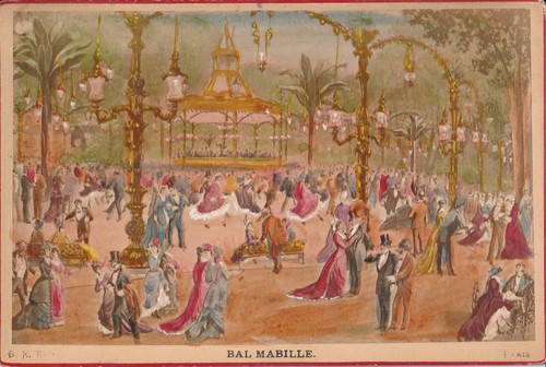 Rare carte bal mabille - bal,