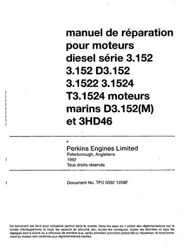 Perkins 152 3 1522 - 3.152, 3.1522