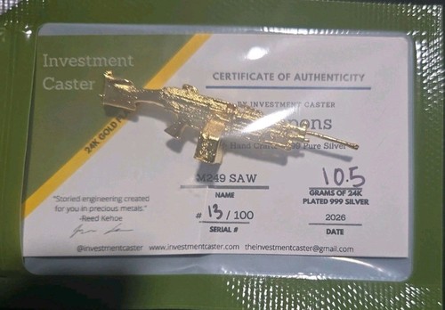M249 saw 24k gold - saw,