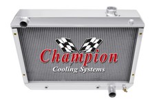 Rel Champion 4 Row Radiator for 1963 - 1965 Chevy Chevy II Nova Factory V8 Eng