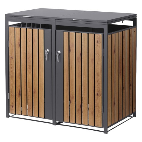Cache poubelles jardin abri