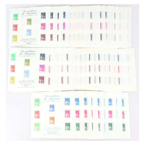 Lot blocs feuillet timbres - lot,