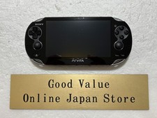 Sony PS Vita PCH-1100 Cristal Black 3G/Wi-Fi Model Console Used from Japan