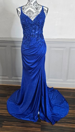 Robe soirée bleu royal - robe,