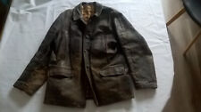 old aviator pilot leather jacket