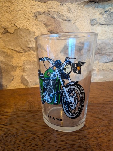 Verre moutarde moto bsa - moutarde,