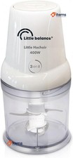 LITTLE BALANCE 8586 Chopper 4 Acier Inoxydable Lames,400 W,Blanc Électrique Mini