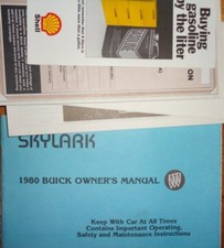 Manuel du propriétaire Buick Skylark 1980 original + suppléments
