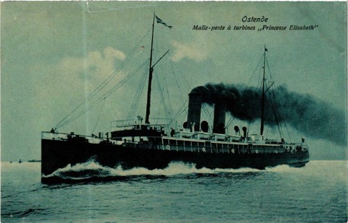 Cpa ostende malle poste - ak,