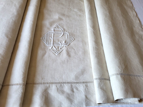 N33 ancien drap lin - en,