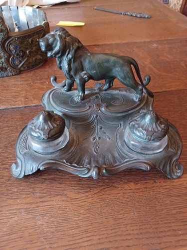 Ancien double encrier - ancien,