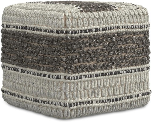 Wide round pouf in - 20",