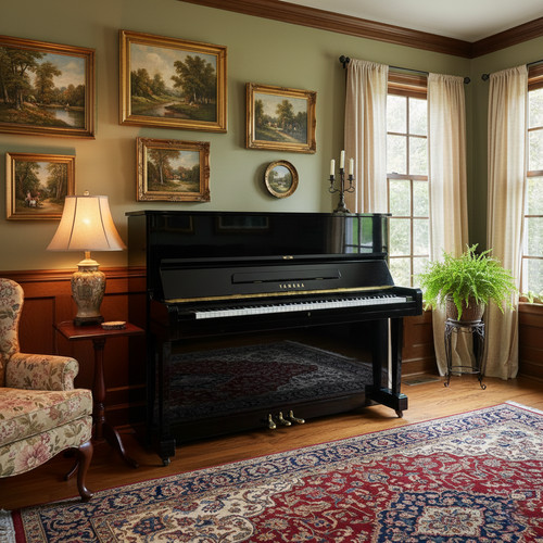 Yamaha upright piano - upright,