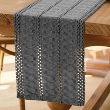 Chemin de Table Gris Boho