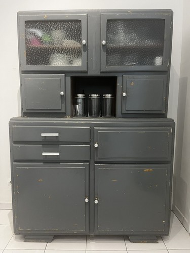 Buffet gris meuble mado