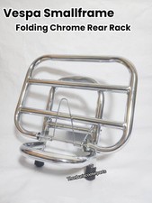 Vespa Smallframe folding chrome rear rack, small size,tiny, newly designed,