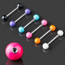 Langue Piercing Barbell Émail