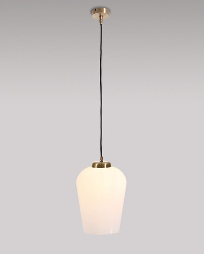 Suspension verre laiton - verre, en