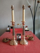 Vintage,  2 bougeoirs années 60, superbes, électrifiés....ou pas....😉😉 top