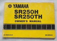 OEM Yamaha SR250H SR250TH Motorcycle Owner's Manual