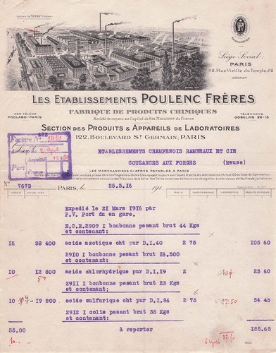 Paris chimie poulenc freres - 75,