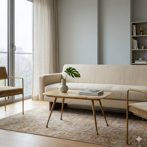Table basse vintage onyx - table,