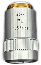 Leitz Wetzlar PL 160 1.6/0.05 Microscope Objective Microbiological Lab