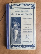 Livre Scolaire Ancien La Deuxième Année De Grammaire 1916