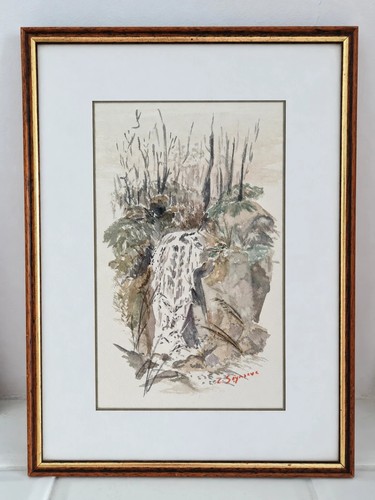 Tableau aquarelle signé - , –