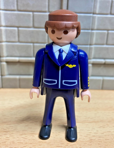 Playmobil personnage pilote - personnage,