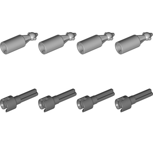 Lego technic briques cv - briques, 8x