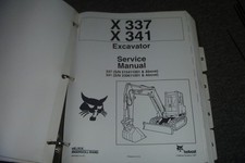 Bobcat Ingersoll Rand Melroe X337 X341 Excavator Shop Service Repair Manual xz
