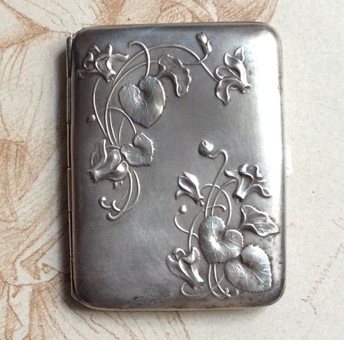 Etui cigarettes art nouveau - à,