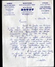 LEVROUX (36) DEALER AGENCY PEUGEOT & STHIL / BICYCLES WEAPONS "ROUET" 1970