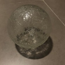 Globe en verre craquelé 