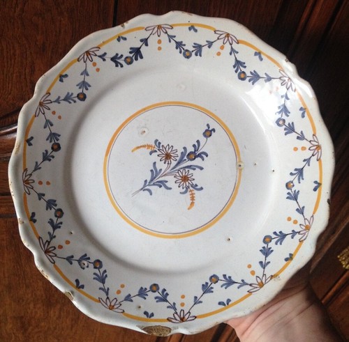 Ancienne assiette faience - ancienne,