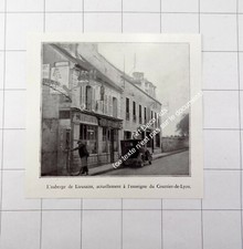 1932 Lieusaint, Le Café Restaurant Sign old Purfina gas pump