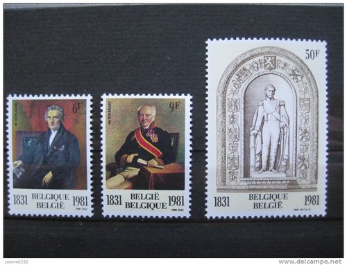 Timbres belges dynastie du - timbres, :